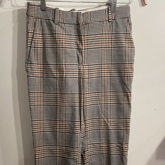 Plaid ankle cut trousers - Picture 1 of 6